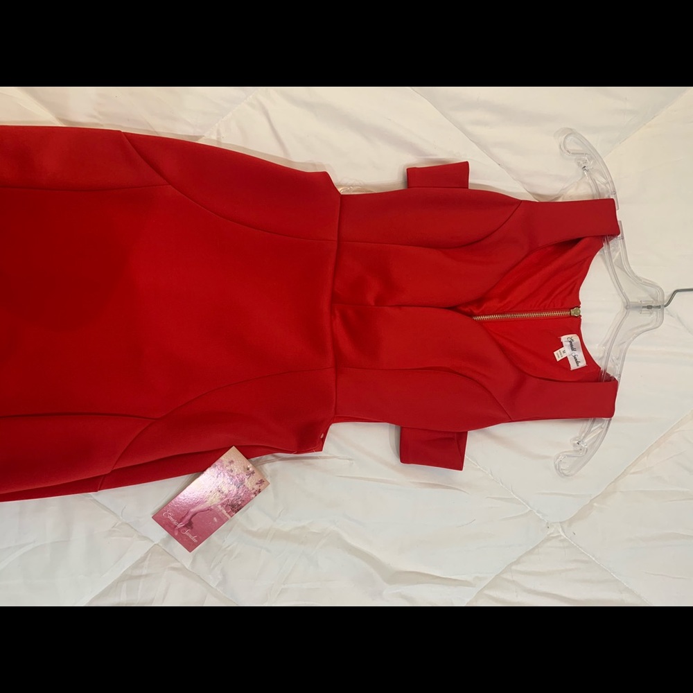 Red gala dress
